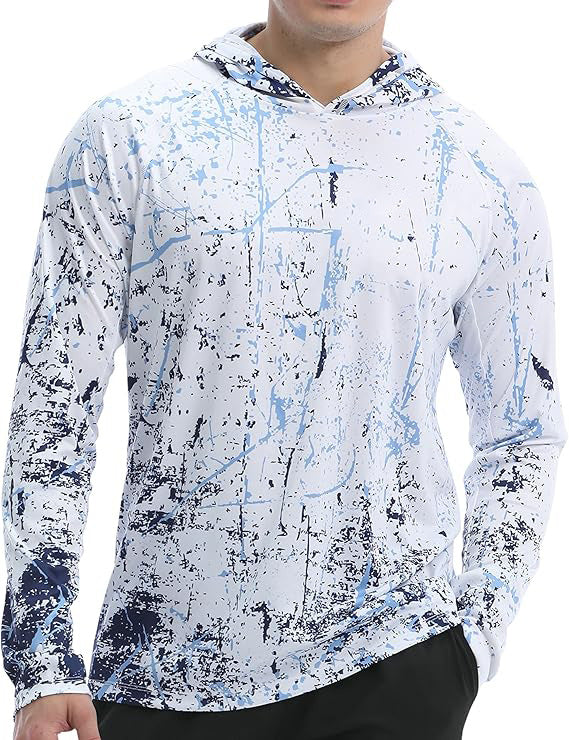 Męska sportowa bluza z kapturem z abstract print