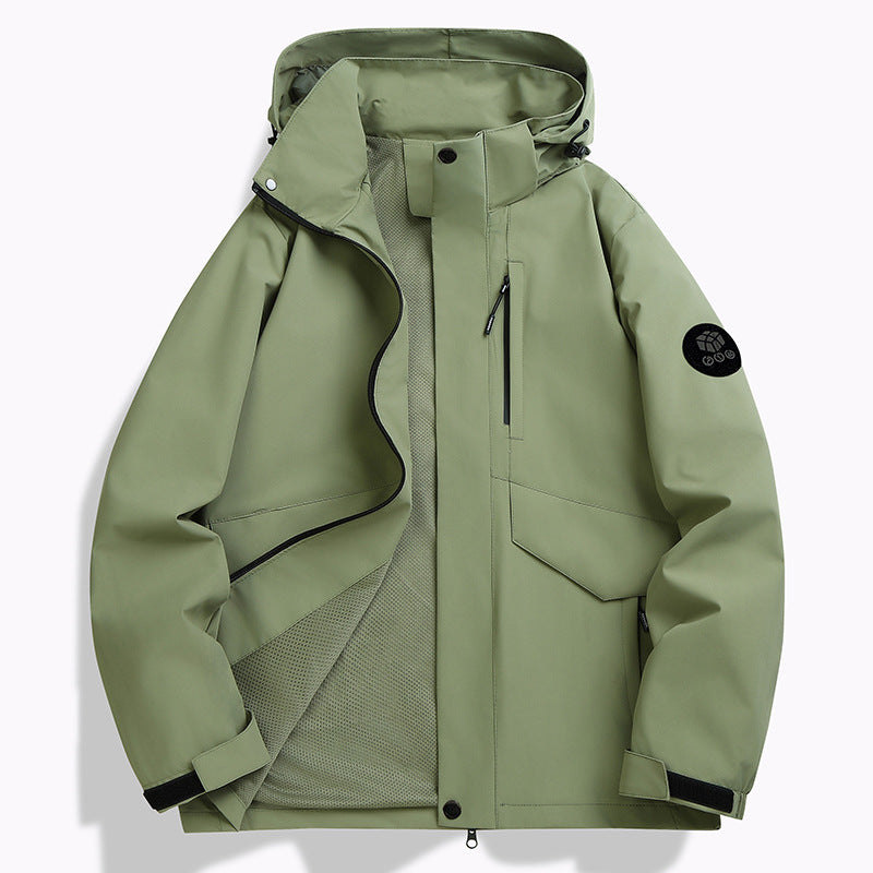 Męska odporny na pogodę softshell kurtka z Mesh Lwwg, regulowany kapturem i Concealable zamkiem listwa