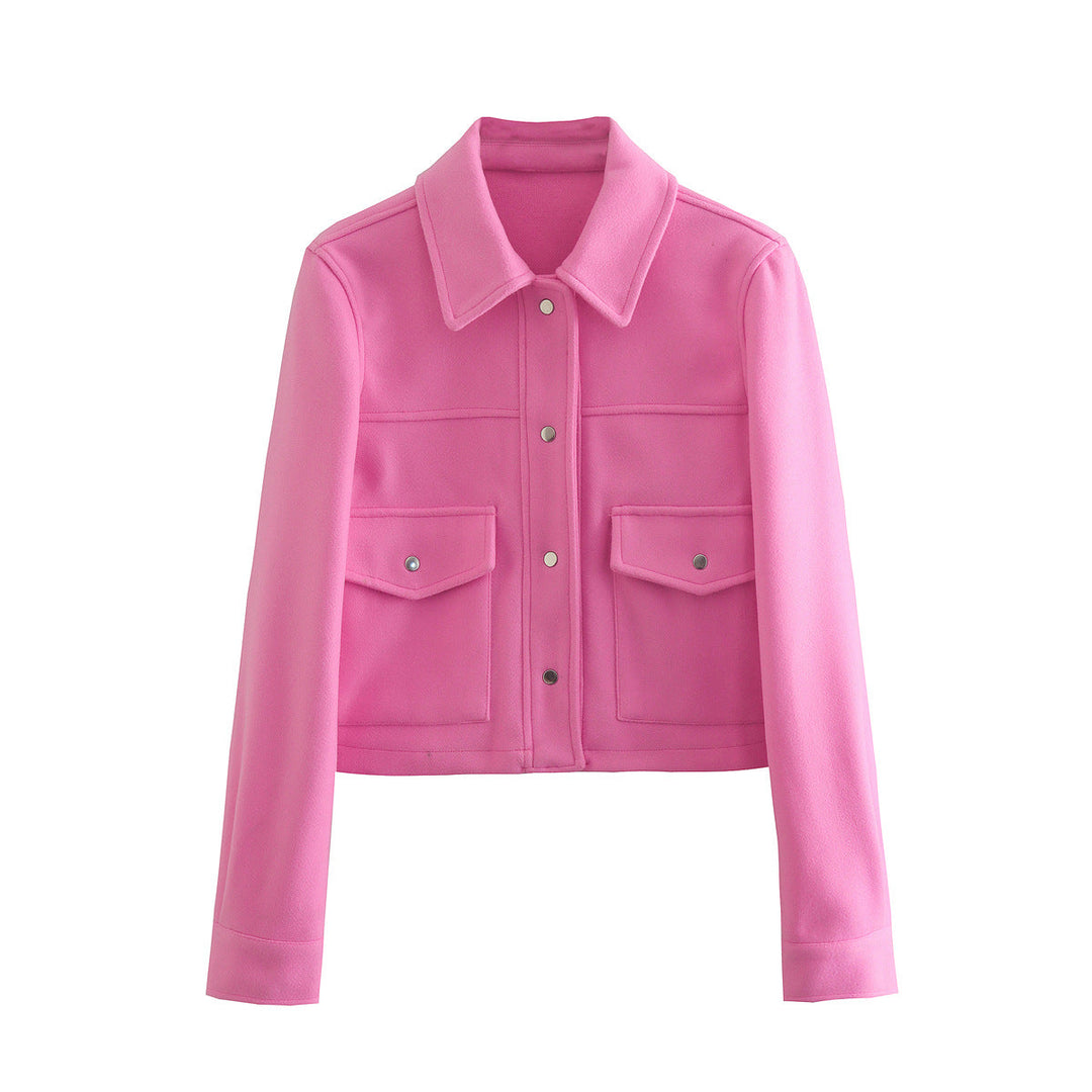 Kurtka damska ciepła z kieszeniami krótka