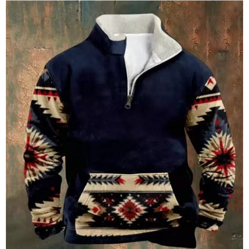 Męska Stylowy Bluza z kapturem z Kaptur i Nautical Print