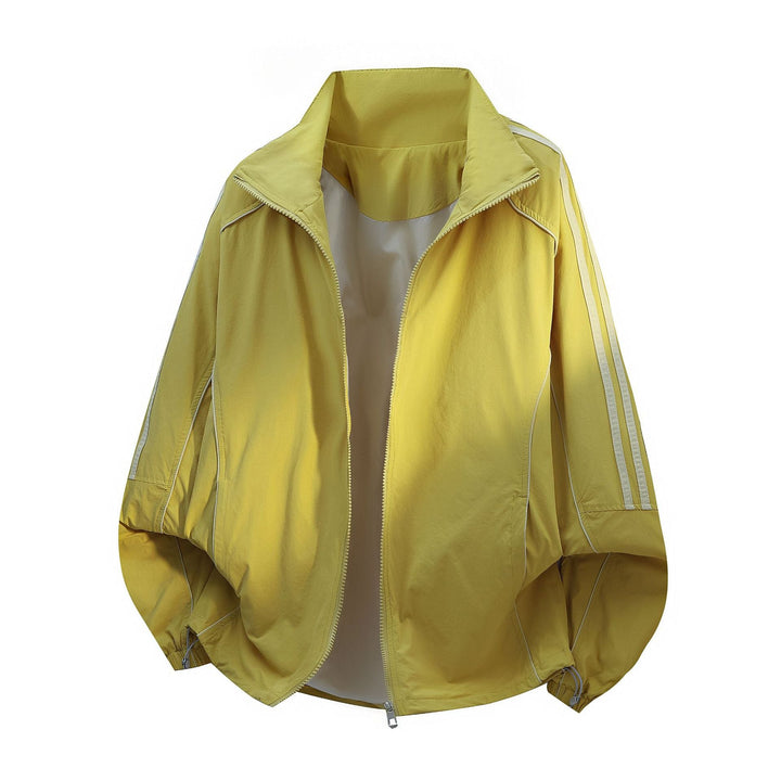 Damska Light oversize Wind kurtka z ze stójką, ściągaczem i Elastic Cuffs Lumaza