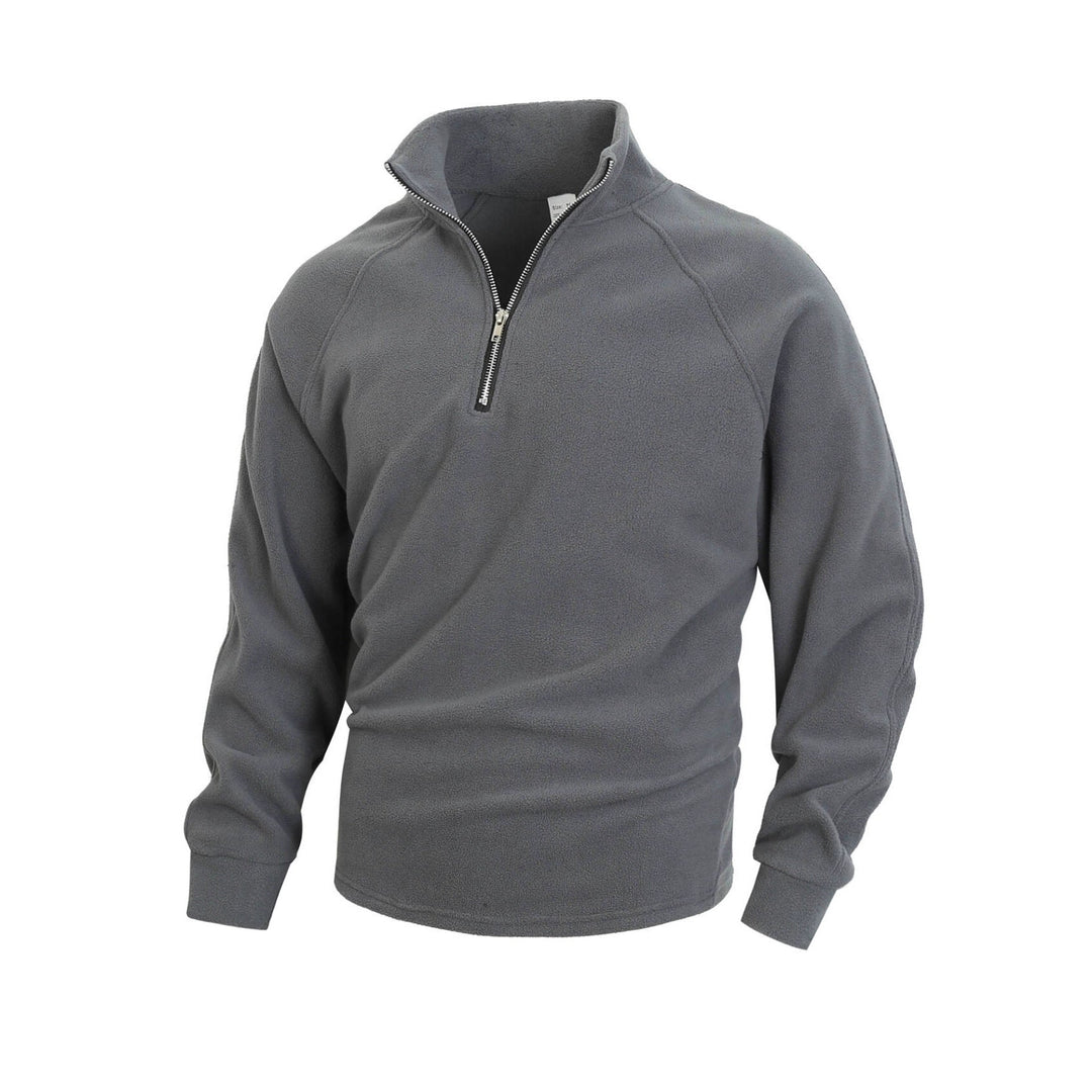 Męska polar pulower z half zamek