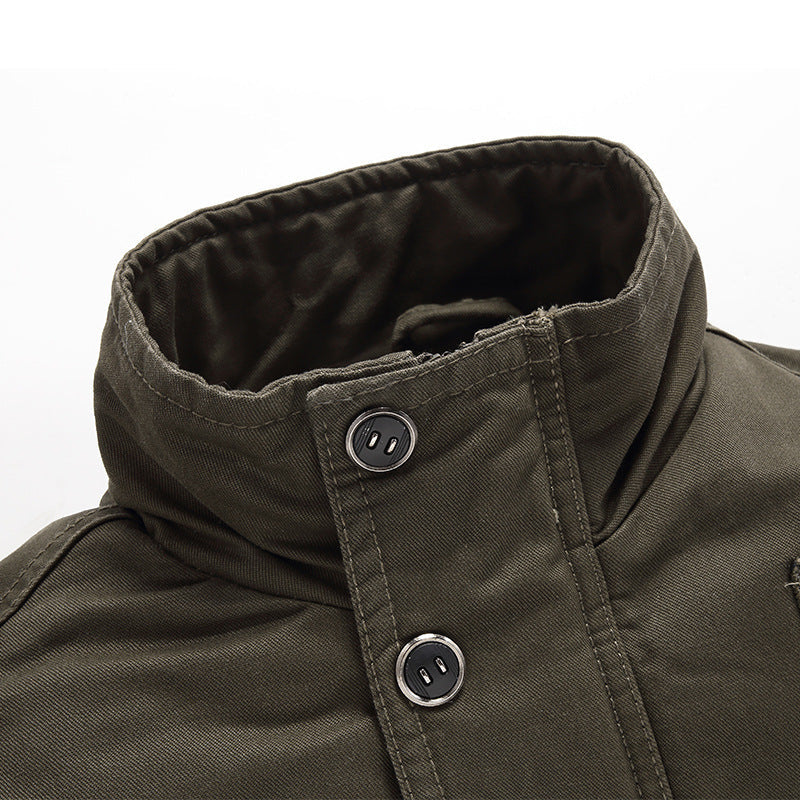 Męski field blazer w aviator stylizacja z polar teddy podszewka i ramienny pagony
