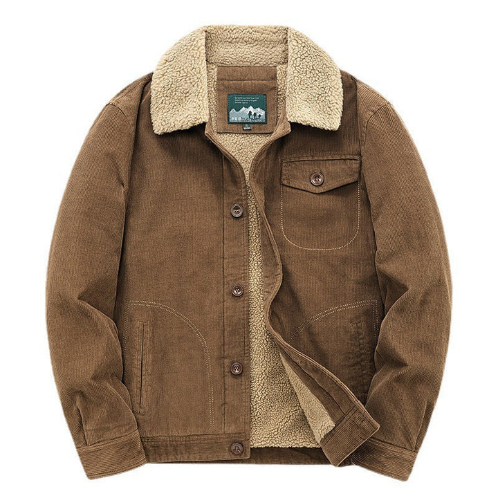 Męska casualowo Cord kurtka z teddy Lwwg 1787797411