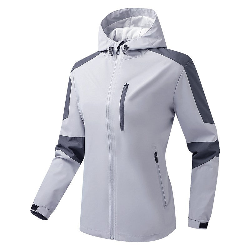 Męski Oddychający Softshell-Hardshell Hybrid Kurtka z Kaptur i Wodoodporny Kieszenie na zamek