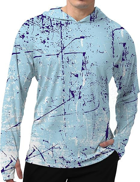 Męska sportowa bluza z kapturem z abstract print