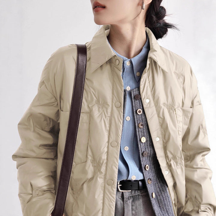 Damska elegancka i ocieplana transitional kurtka Drune