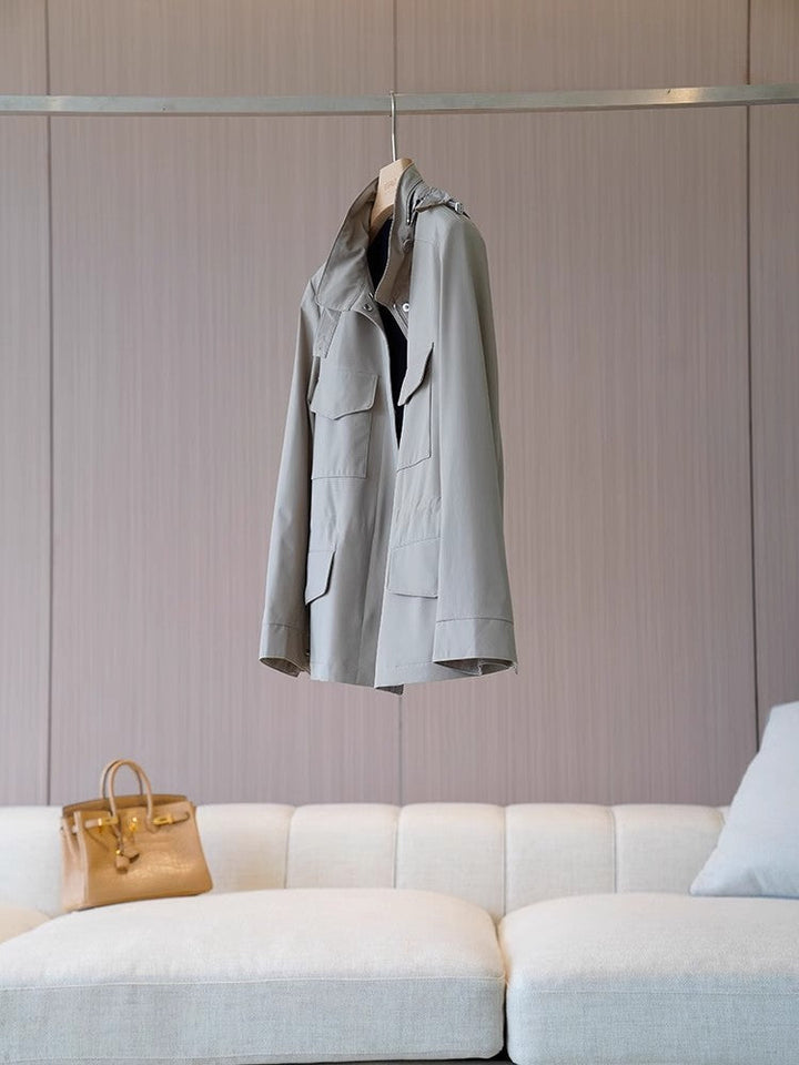 Damska Stylish Transitional kurtka z Practical kieszeniami Lumaza