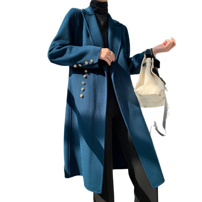 Damska elegancka Wool trencz Lumaza