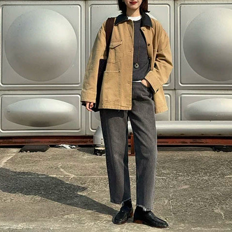 Damska Stylish funkcjonalna kurtka z Check Pattern Lumaza