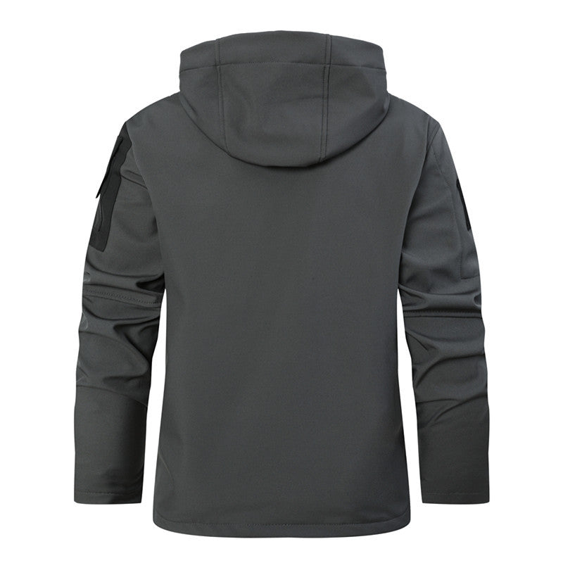 Męska softshell Tactical kurtka z fleece Lwwg, kapturem i Multifunctional kieszeniami