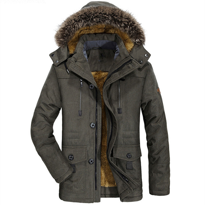 Męska wwter parka z fleece lwwg