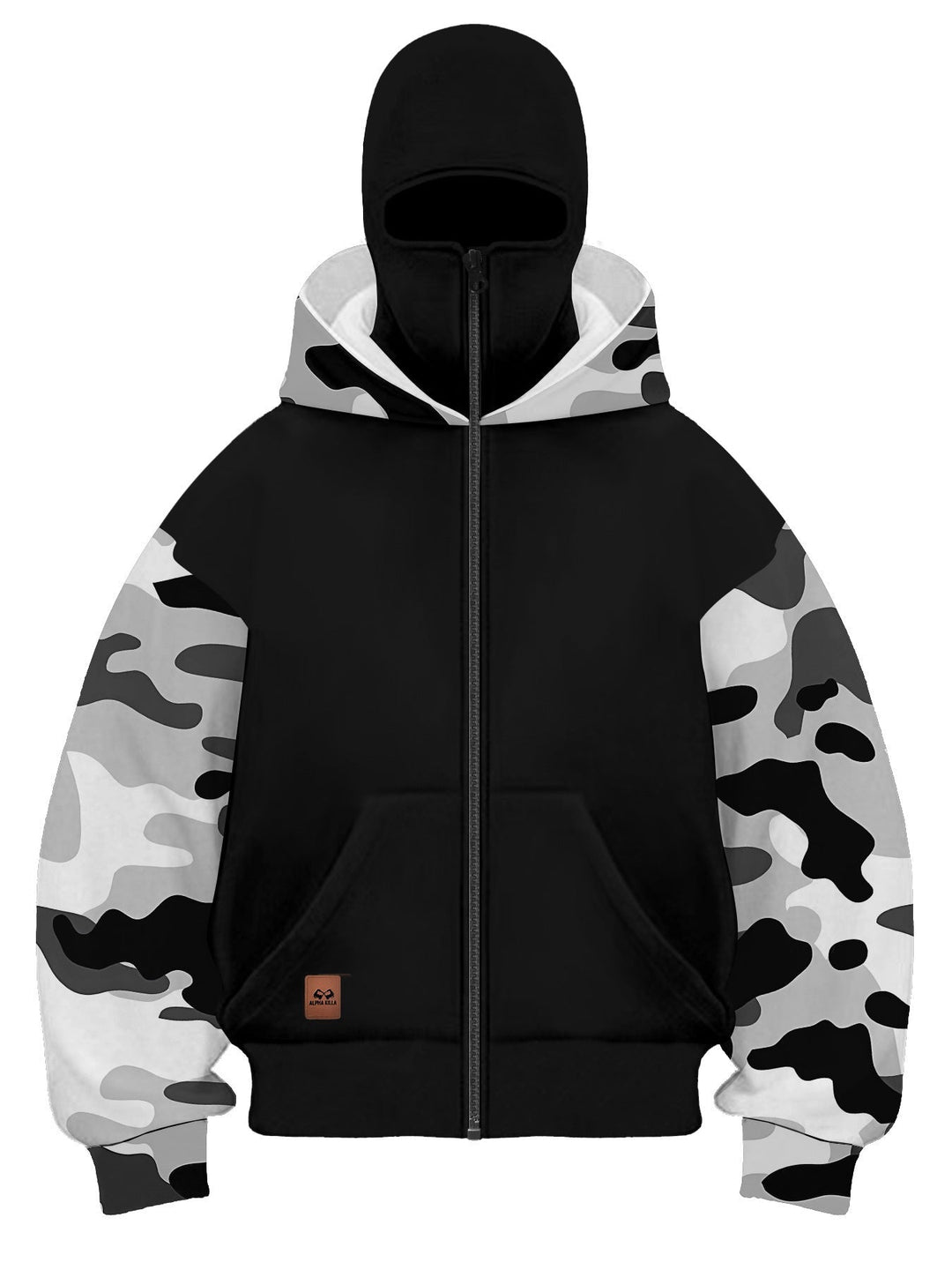 Męska Modny Camouflage Bluza z kapturem