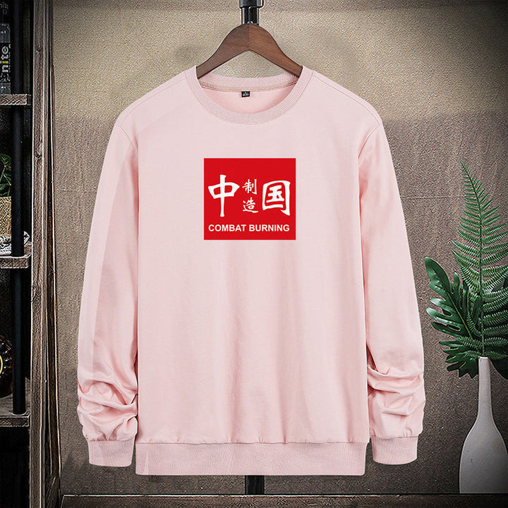 Męska bluza z contrasting logo print i warming polar Podszewka