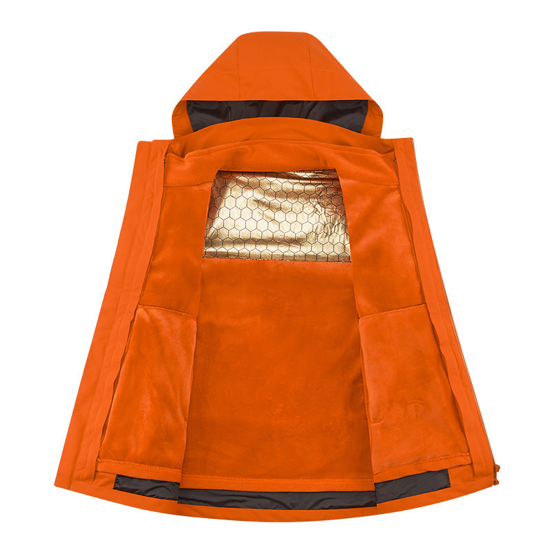 Damska two-layer softshellowa kurtka z removable polarowa inner kurtka i regulowanym hood Lumaza
