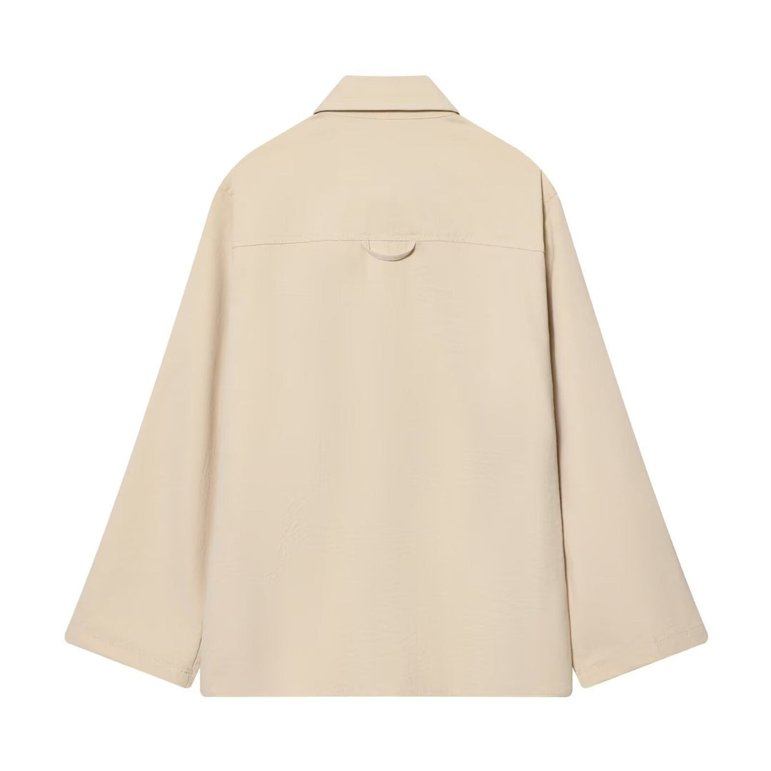 Damska oversize Field kurtka in boxy Cut z Four klapką kieszeniami i Concealed Snap listwą Lumaza