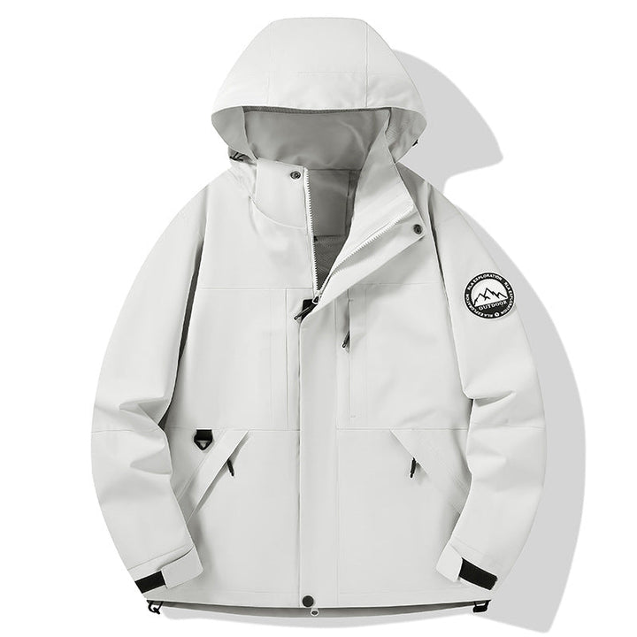 Damska wodoodporna hardshell outdoor kurtka z kapturem i multifunction kieszeniami Lumaza