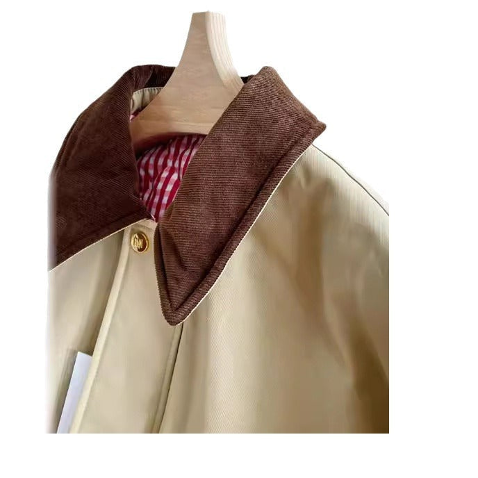 Damska Stylish Transitional kurtka z Contrasting Elbow Patches Lumaza