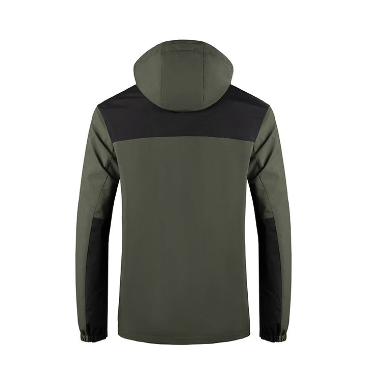 Męska Wwd i Water Resistant softshell kurtka z kapturem i ukrytym zamkiem