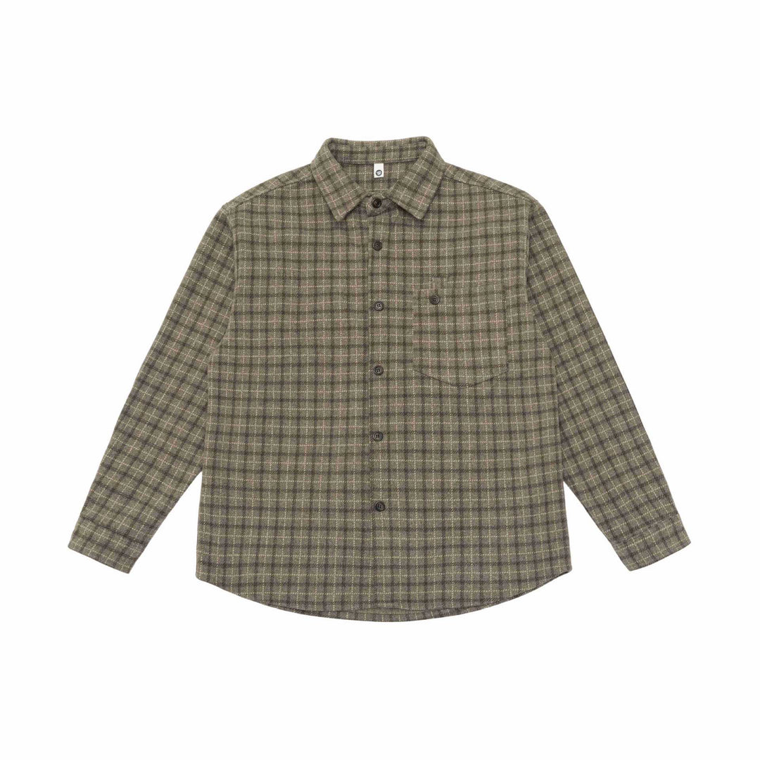 Unisex W kratę Kurtka koszulowa-Overshirt wykonana z Mieszanka myłny