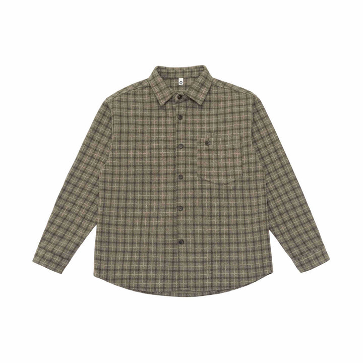 Unisex W kratę Kurtka koszulowa-Overshirt wykonana z Mieszanka myłny
