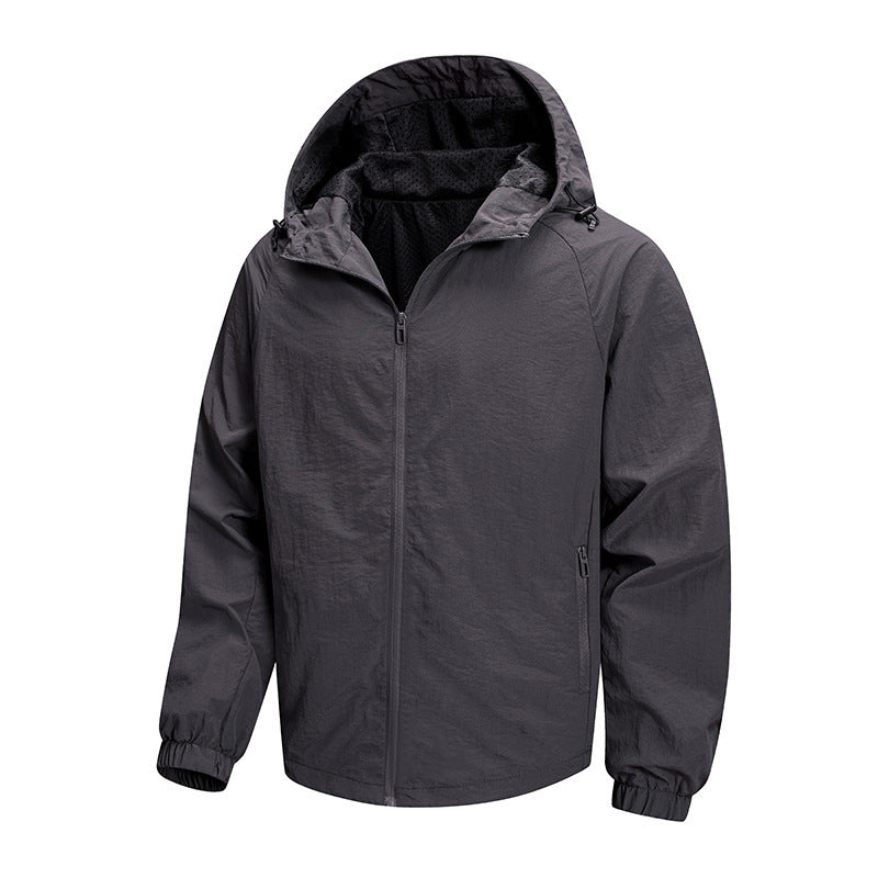 Męska Ultralekka Packable bluza z kapturem kurtka z oddychająca Mesh Lwwg