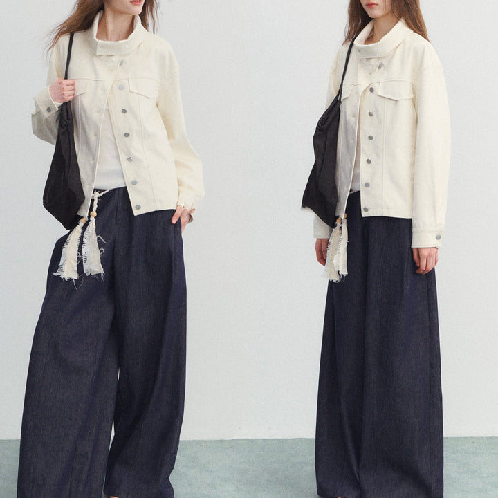 Damska Fashionable Transitional kurtka z High Neck Lumaza