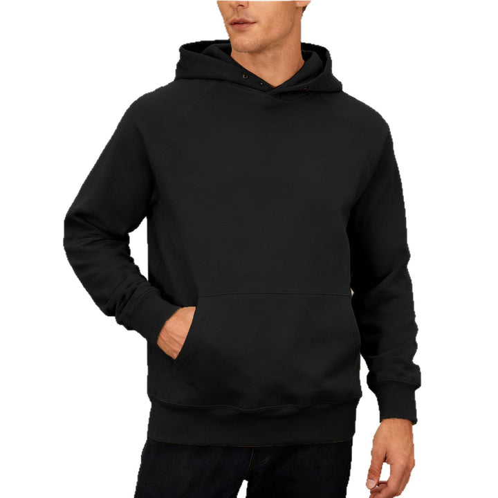 Męska Sweat Tkanina Bluza z kapturem z Raglanowy Rękawy, Kieszeń kangurka i Reinforced Dół