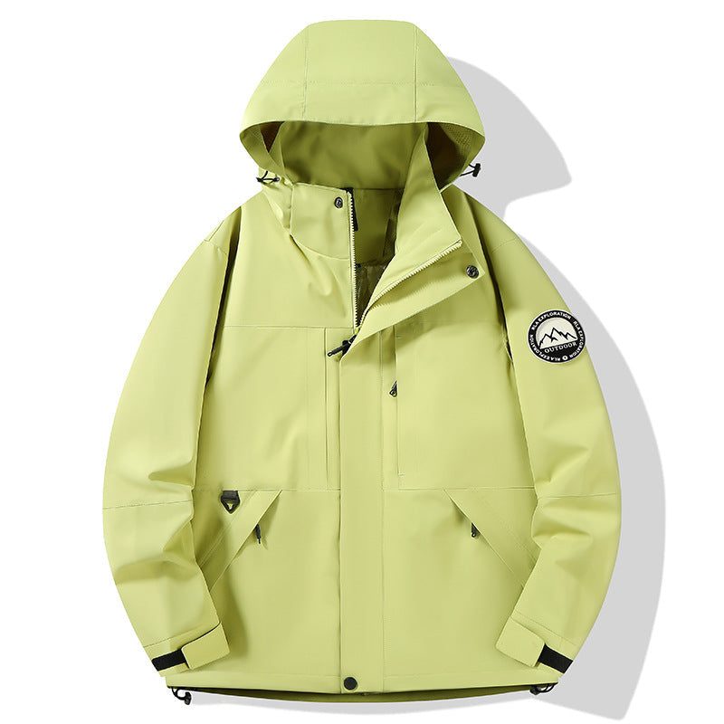Damska wodoodporna hardshell outdoor kurtka z kapturem i multifunction kieszeniami Lumaza