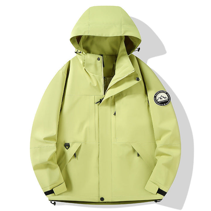Damska wodoodporna hardshell outdoor kurtka z kapturem i multifunction kieszeniami Lumaza