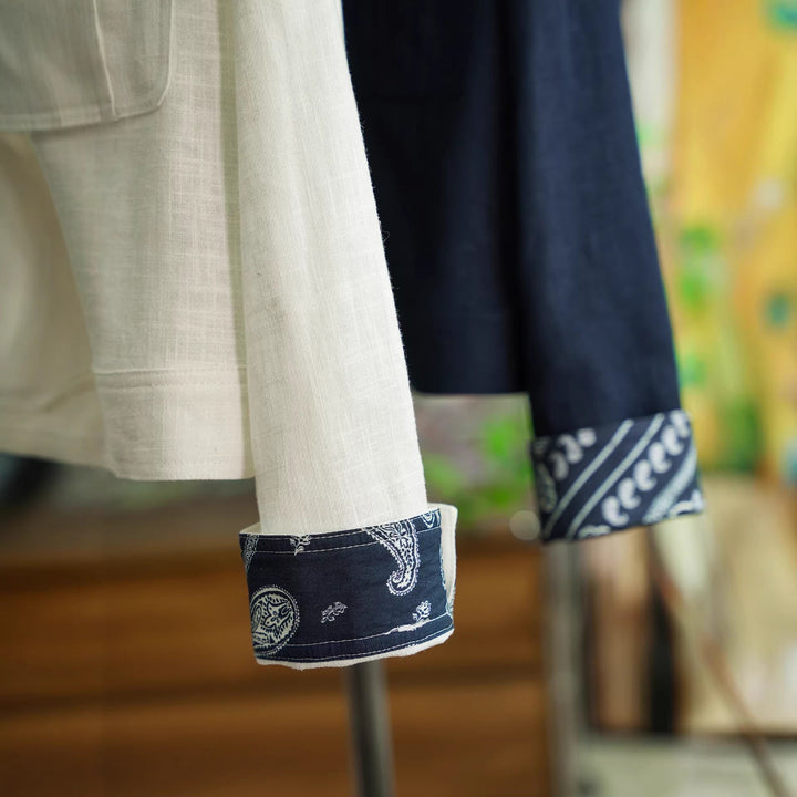 Damska Fashionable Cotton kurtka z Asymmetrical kołnierzem Lumaza