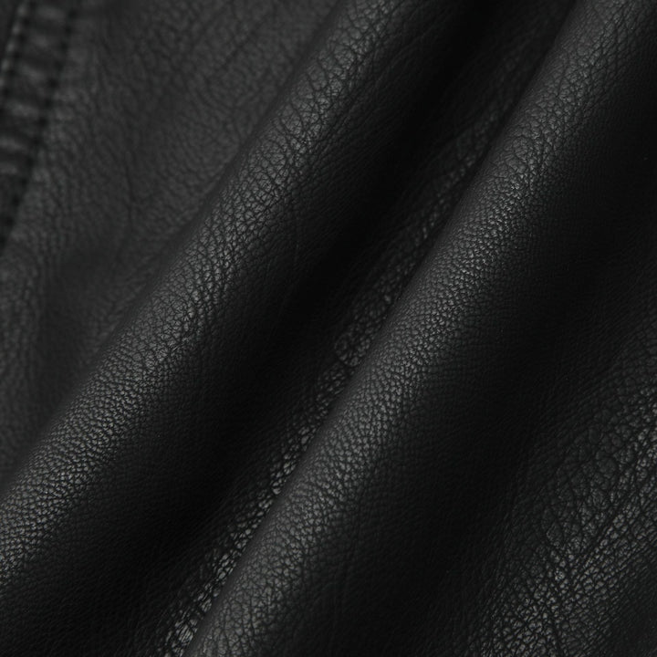 Damska taliowana Leather kurtka z ze stójką i pikowana Panels Lumaza