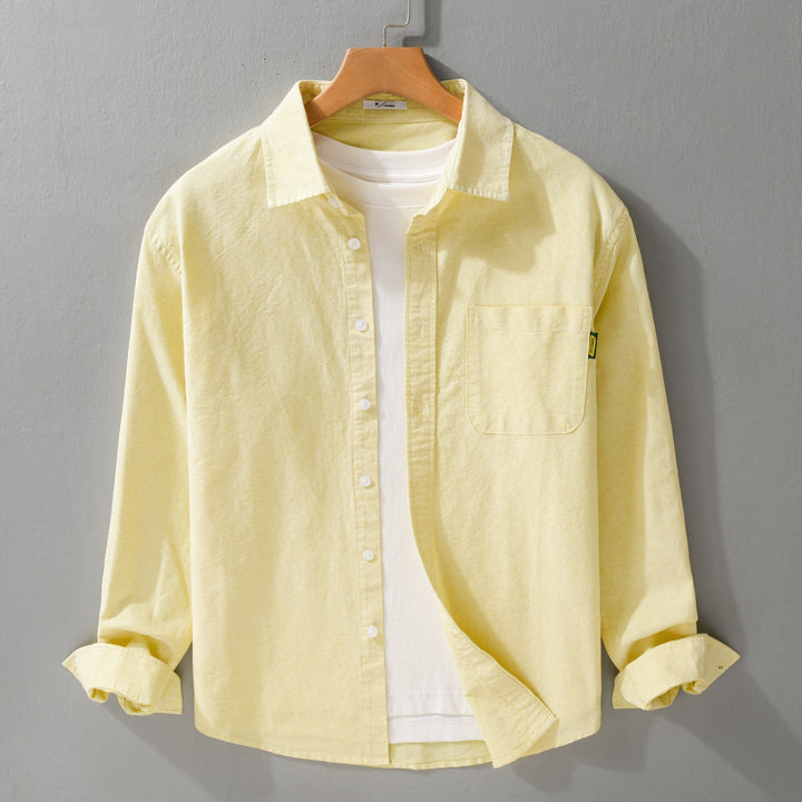 Damska lekka Cotton Overshirt z Kent kołnierzem, naszywane Chest Pocket i Relaxed krój