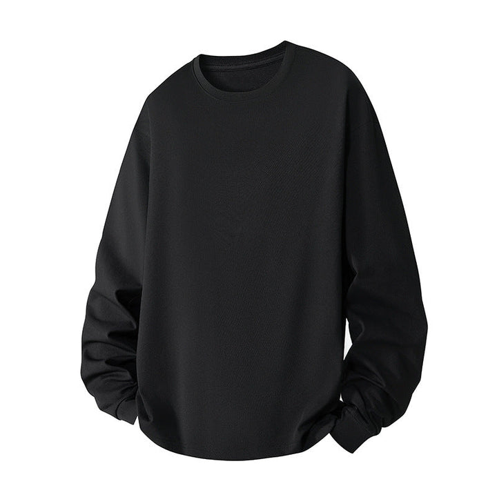 Męska oversize bluza wykonana z bawełna mieszanka z okrągły Dekolt i prążkowane mankiety