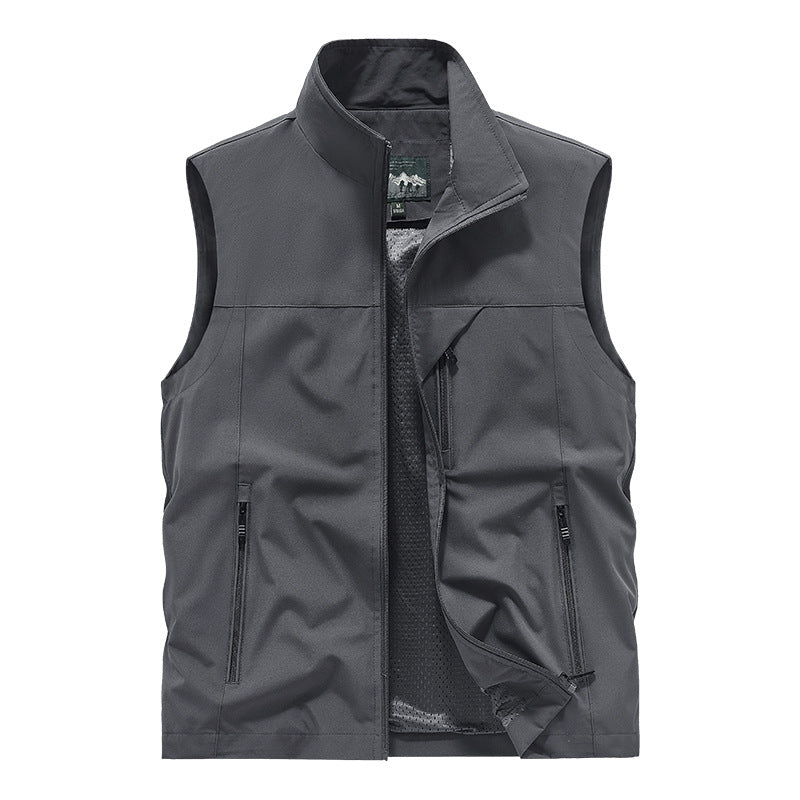 Męska oddychająca softshell outdoorowy kamizelka z Mesh wner Lwwg i zamkiem kieszeniami