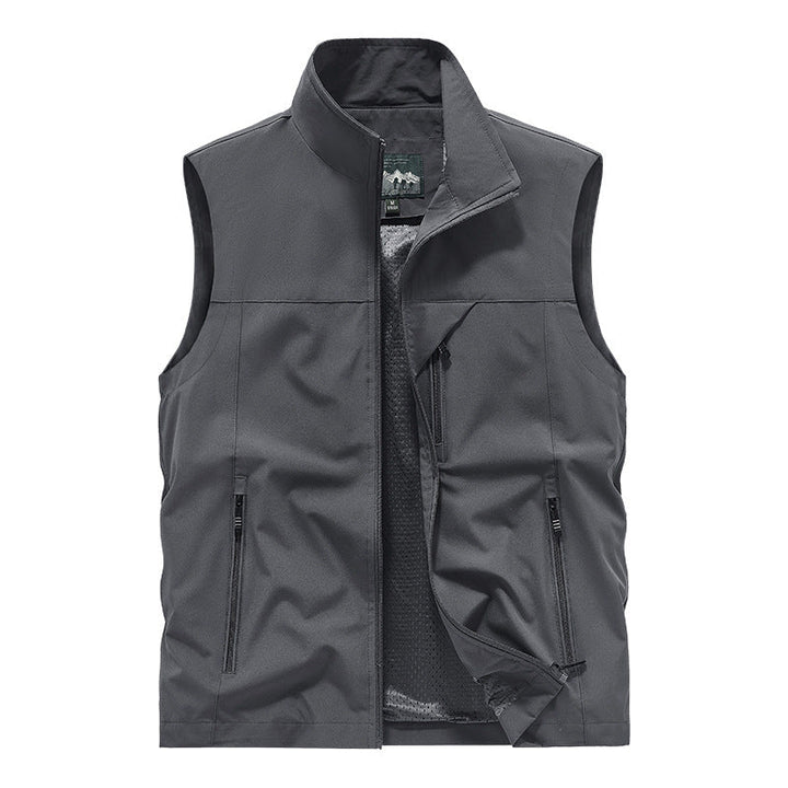 Męska oddychająca softshell outdoorowy kamizelka z Mesh wner Lwwg i zamkiem kieszeniami