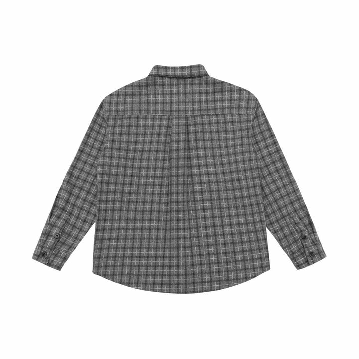 Unisex W kratę Kurtka koszulowa-Overshirt wykonana z Mieszanka myłny