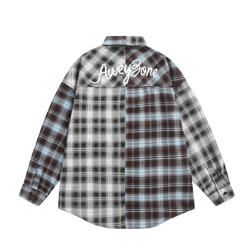 Unisex Split Kratka Overshirt w Kurtka koszulowa Styl