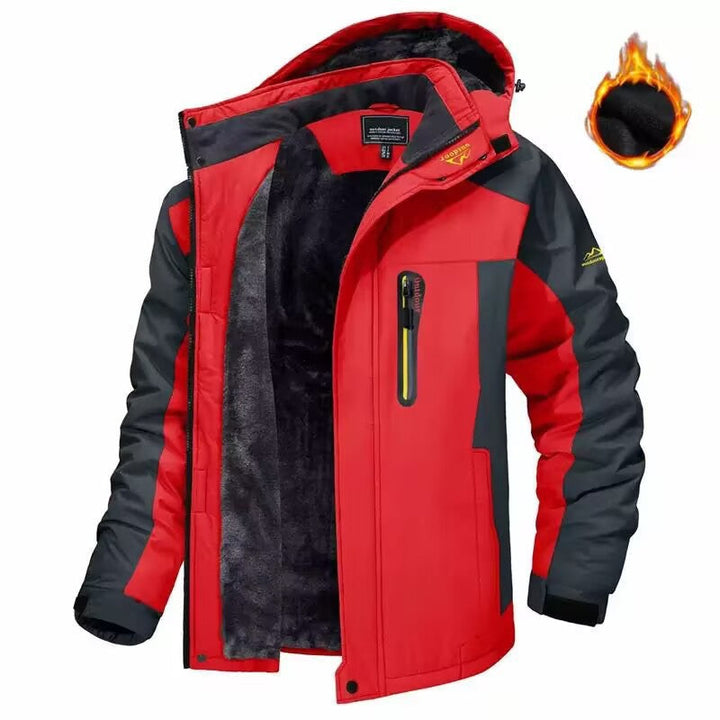 Męska trekkwg parka z ciepła teddy lwwg, detachable kapturem, i wodoodporna softshell zewnętrzny warstwa