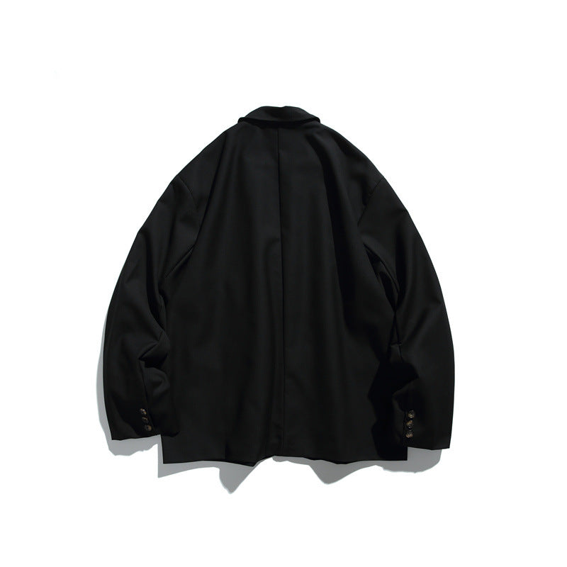Męska oversize kurtka z drapwg twill z naszywanymi kieszeniami