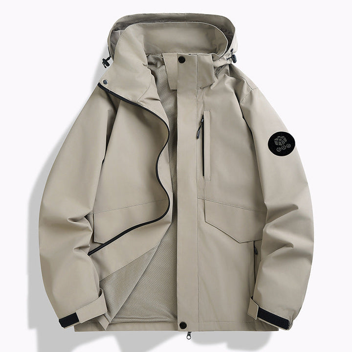 Męska odporny na pogodę softshell kurtka z Mesh Lwwg, regulowany kapturem i Concealable zamkiem listwa