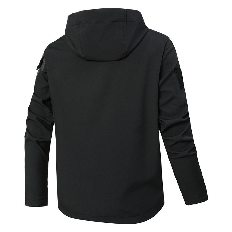 Męska softshell Tactical kurtka z fleece Lwwg, kapturem i Multifunctional kieszeniami