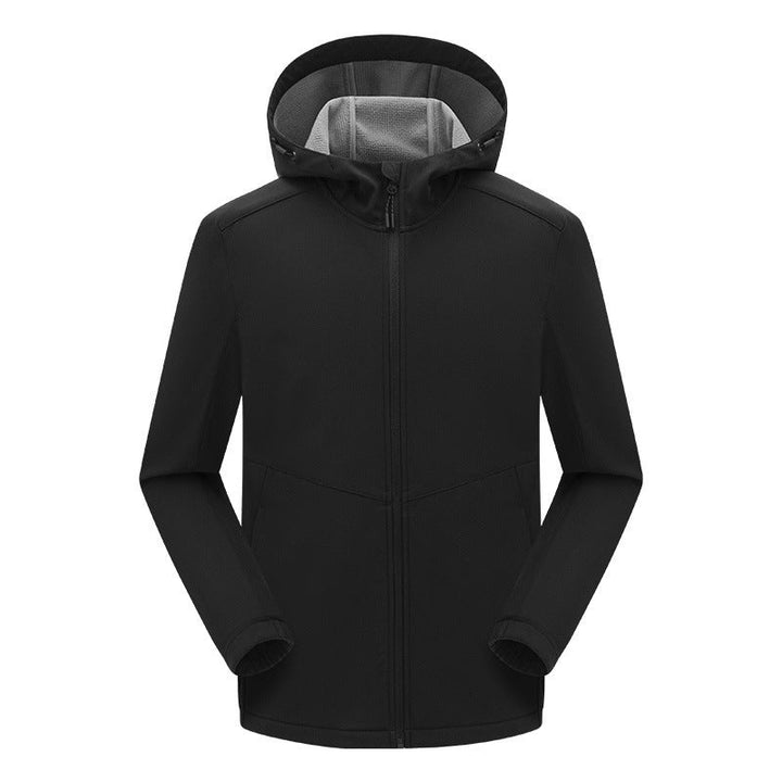 Męski technical kurtka softshell z fleece-z podszewką kaptur i elastic stretch krój