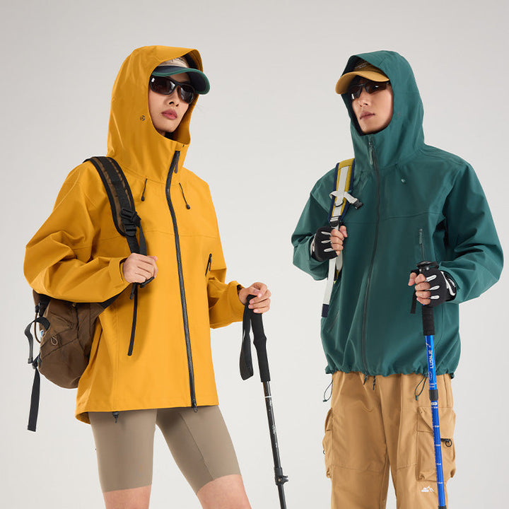 Damska lekka Technical Rain kurtka in oversize funkcjonalna Cut z regulowanym Hood Lumaza