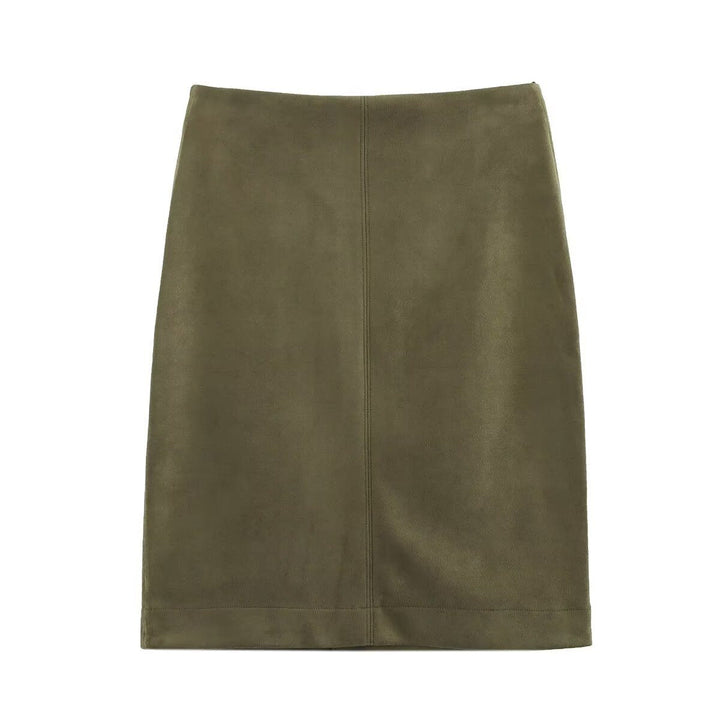 Damska oversize Suede Imitation krótka kurtka Lumaza