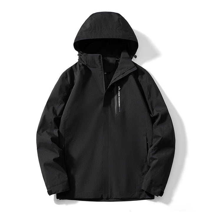 Damska two-layer softshellowa rain kurtka z kapturem, oddychająca membrane i chest zamkiem Lumaza