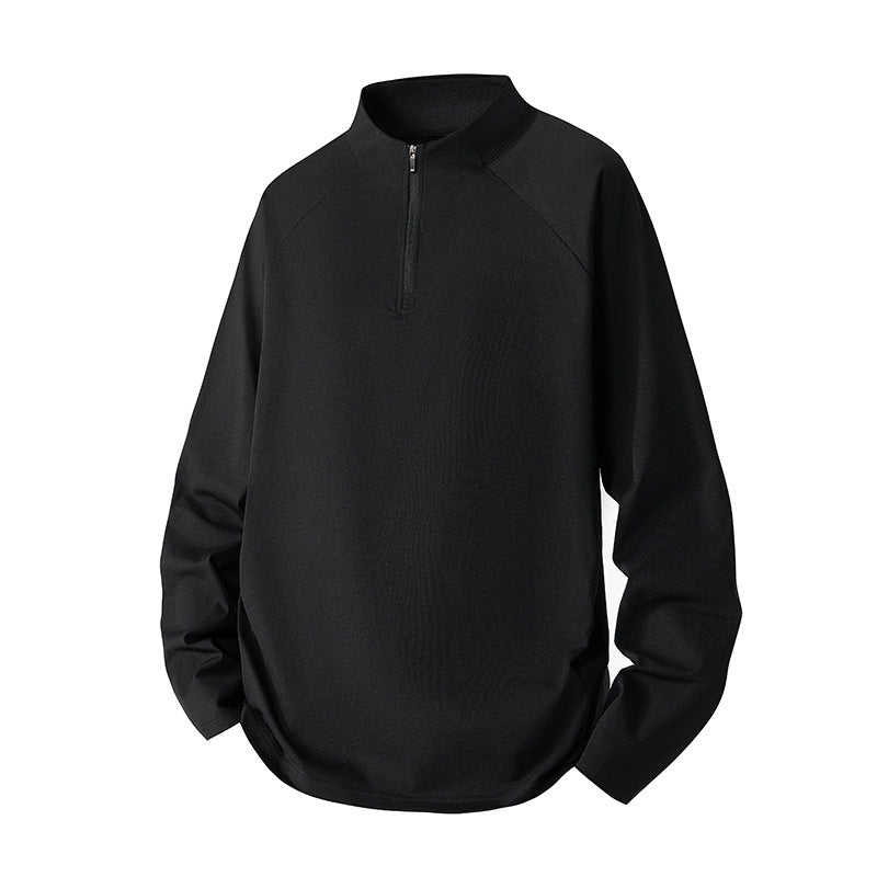 Męska Minimalistyczny Krótki zamek Bluza z Techniczny Jersey i Extended Dół