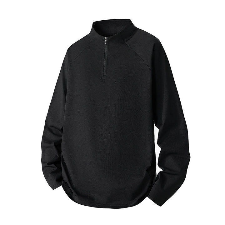 Męska Minimalistyczny Krótki zamek Bluza z Techniczny Jersey i Extended Dół