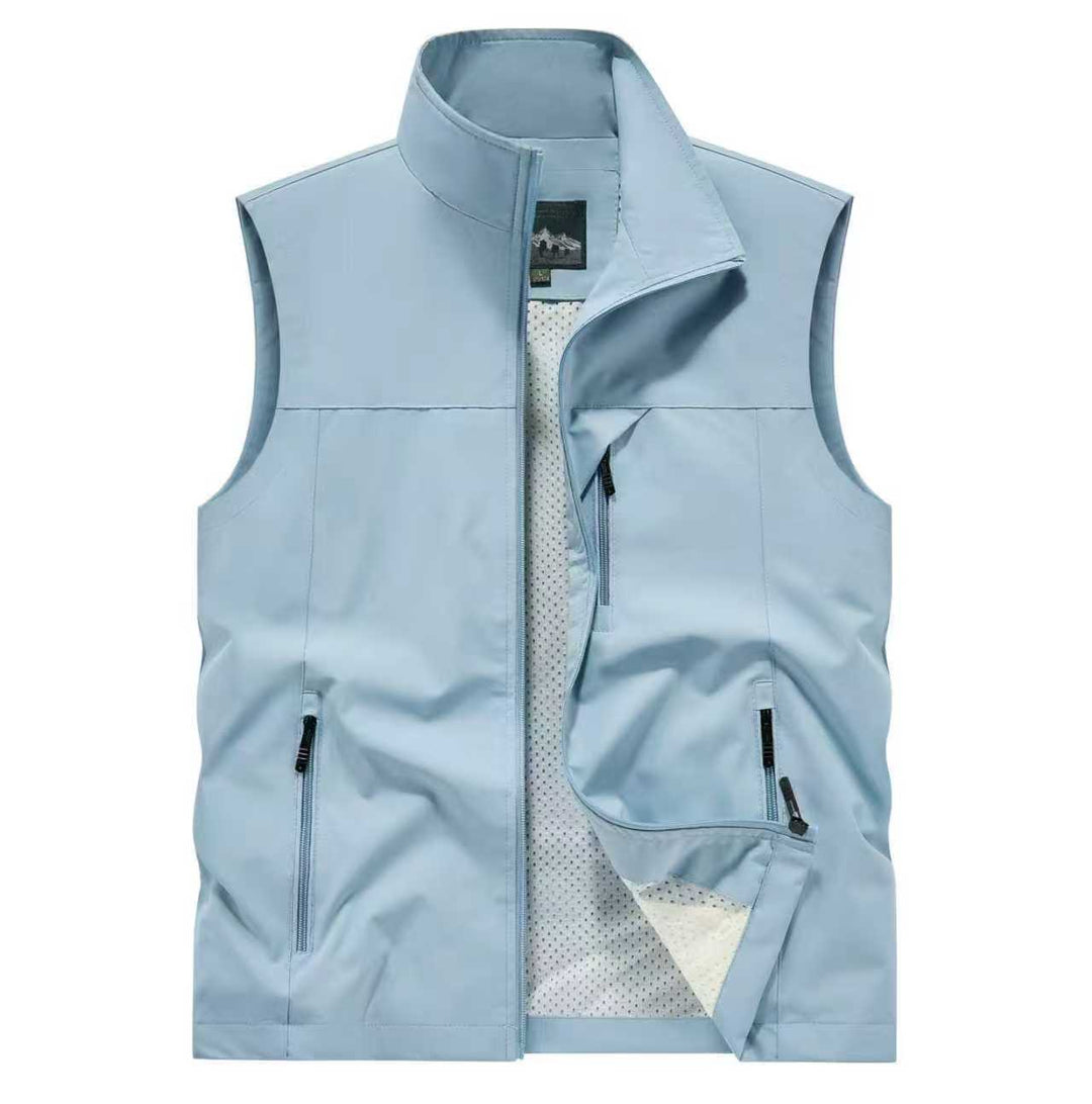 Męska oddychająca softshell outdoorowy kamizelka z Mesh wner Lwwg i zamkiem kieszeniami
