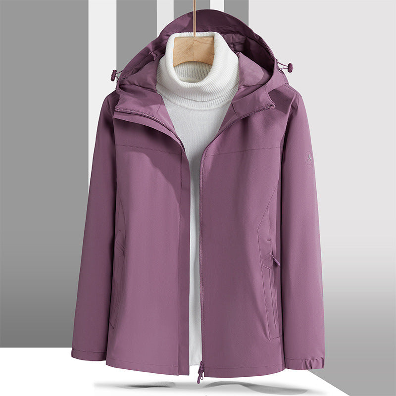 Męski Lekki Technical Kurtka softshell z Regulowany Kaptur i Minimalist Athletic Krój